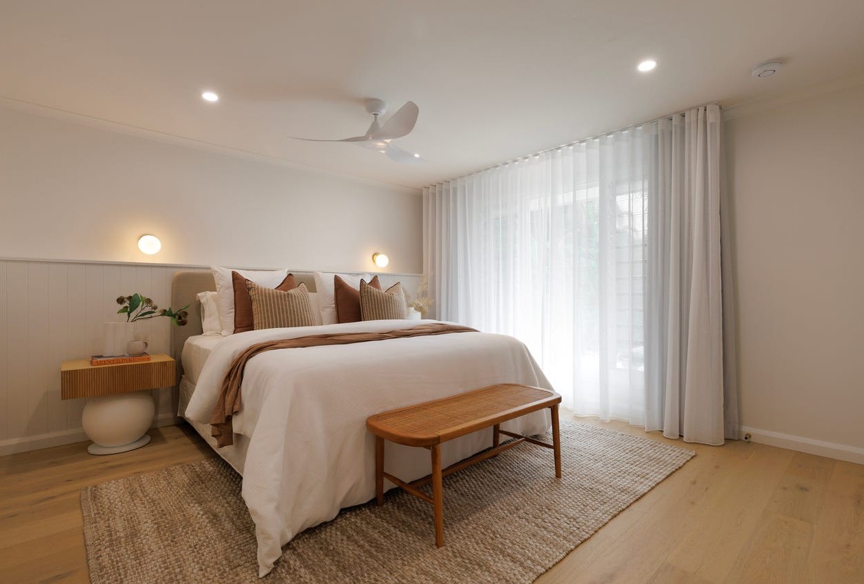 Bedroom lighting installation — Wave Electrical Noosa