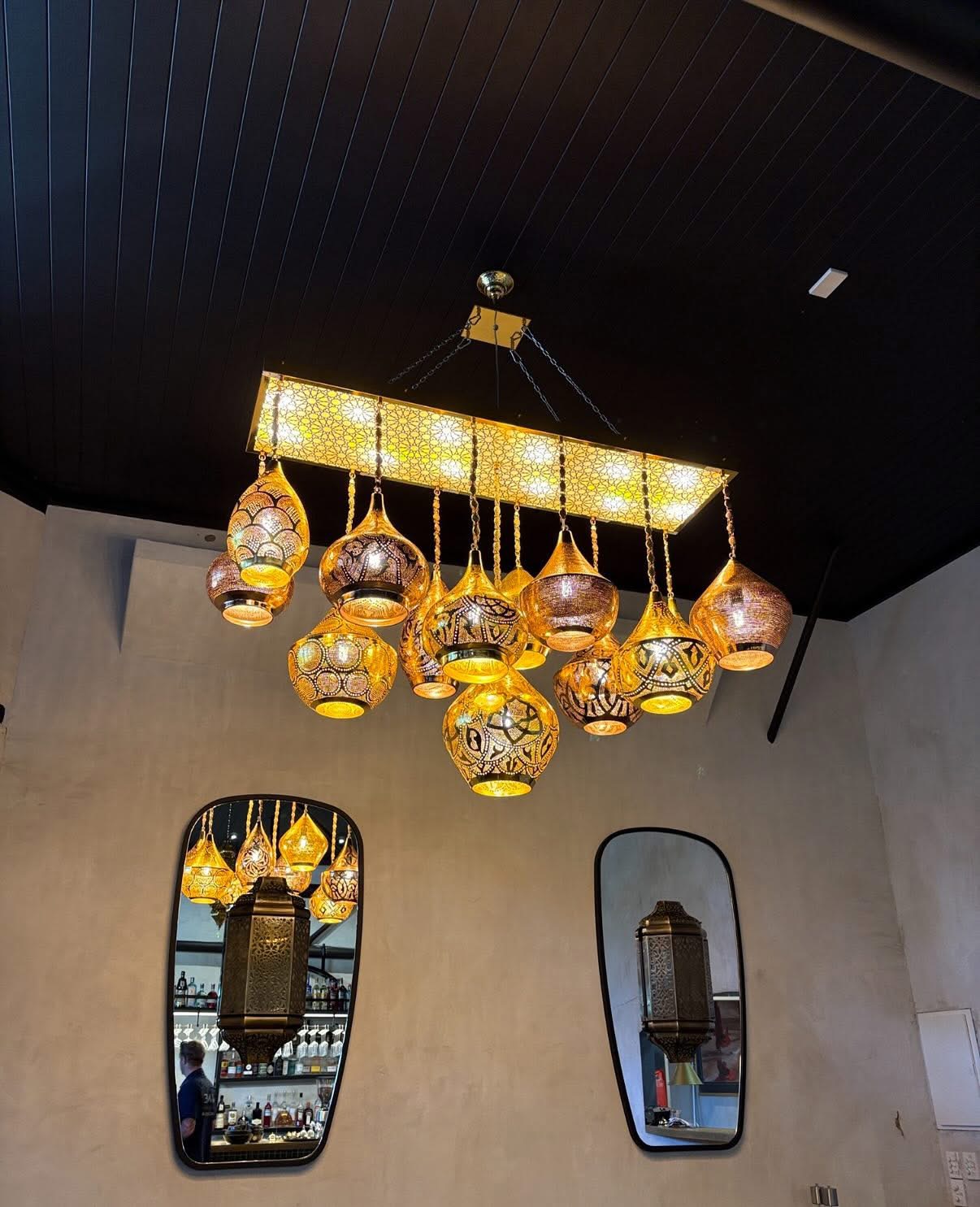 Pendant lighting installation in restaurant — Wave Electrical Noosa