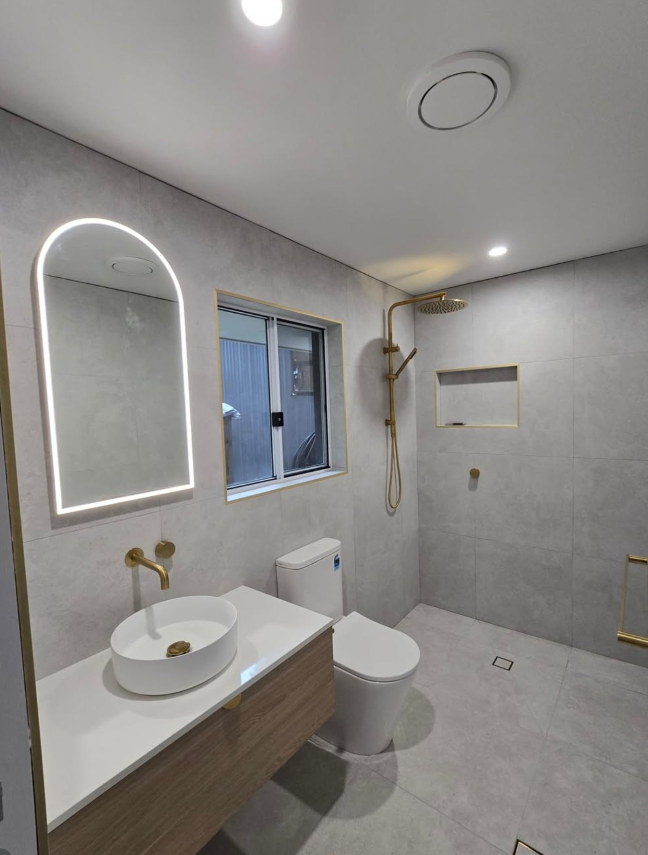 Bathroom renovation electrical fit-off — Noosa