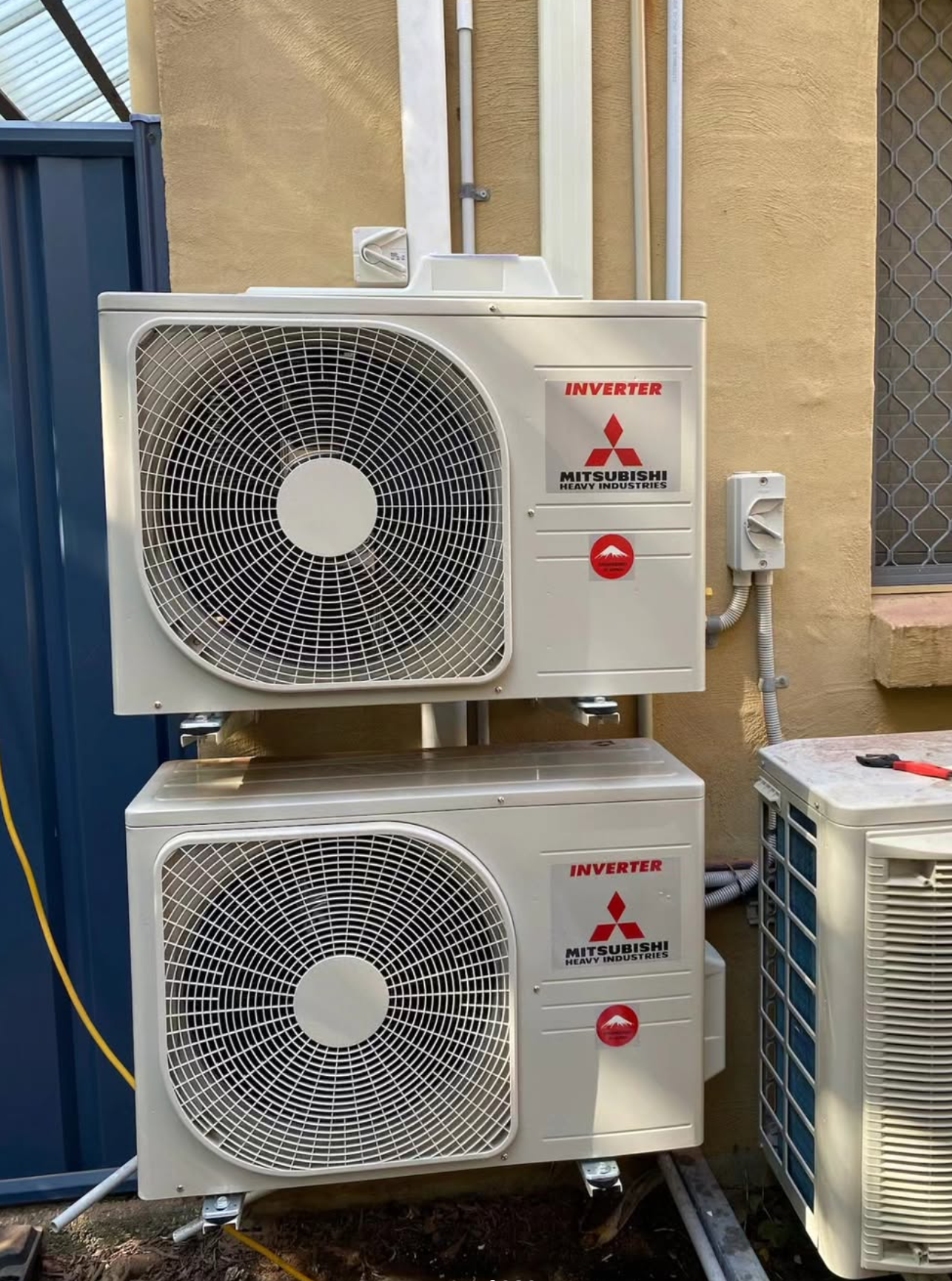 Mitsubishi inverter split system installation — Noosa